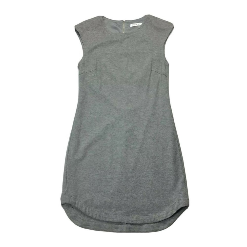Trina Turk Gray Sleeveless Sheath Dress